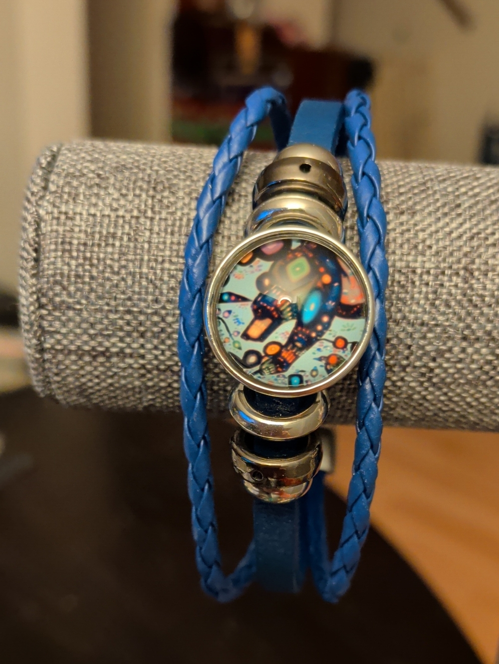 Bear Blue Wrap Bracelet Fits 8 Men's Women's Unisex